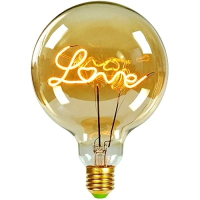 Afbeelding van Tianfan E27 vintage dimbare ledlamp met lichtwoord &quot;Home/Love&quot; 220/240V 4W