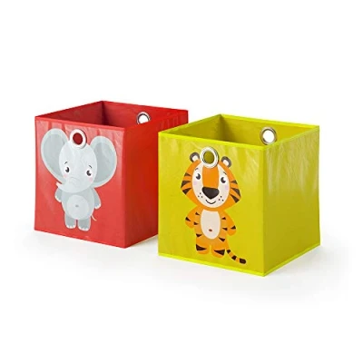 Afbeelding van Vicco Opvouwbare box, 30 x cm Set van 2, Rood/Geel