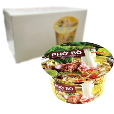Afbeelding van Mama Instant Rijstnoedels Pho Bo 6 x 65 g Asian Food Lovers