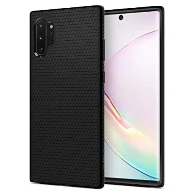Afbeelding van Spigen Liquid Air hoesje compatibel met Samsung Galaxy Note 10 Plus mat zwart