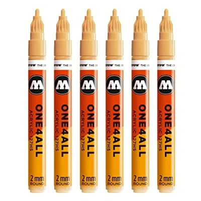 Afbeelding van Molotow One4All 127HS acryl marker (2 mm punt, zeer dekkend en permanent, UV bestendig, voor bijna alle ondergronden) 009 saharabeige pastelbeige