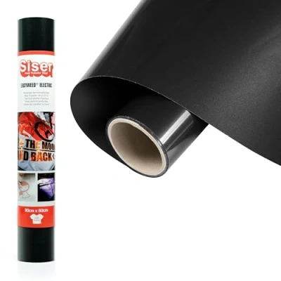 Afbeelding van Siser® Thermotransfer vinyl, zwart, 100 x 30 cm