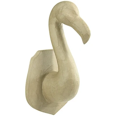 Afbeelding van Décopatch SA187C een houder van bruin papier maché, 13,5 x 15,7 26,9 cm, roze Vlaamse trofee