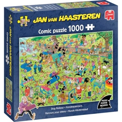 Afbeelding van Jan van Haasteren Hondenparcours Puzzel 1000 Stukjes