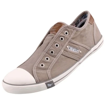 Afbeelding van Mustang Sneakers laag, Dames, Maat: 41, Silbergrau Textiel