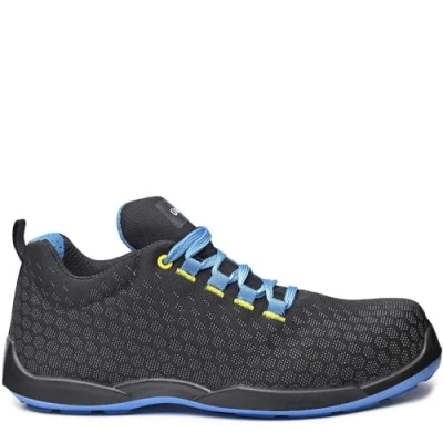 Afbeelding van Base Protection Marathon veiligheidsschoenen voor dames en heren, zwart/blauw/geel, maat 40