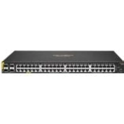 Image de HPE Aruba 6100 48G Class4 PoE 4SFP+ 370W Switch Commutateur Géré 48 x 10/100/1000 (PoE+) + 4 1 Gigabit / 10 SFP+ flux d&#039;air côte à Montable sur rack PoE+ (370 W)