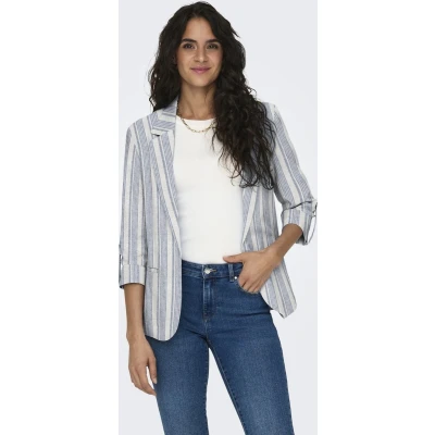 Afbeelding van ONLY Onlcaro 3/4 Blazer, Dames, Maat: 40, Coronet blue