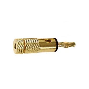 Afbeelding van Velleman Banaan plug 4mm Goud
