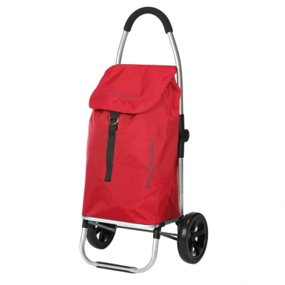 Afbeelding van Playmarket Go Two Compact Boodschappentrolley red Trolley