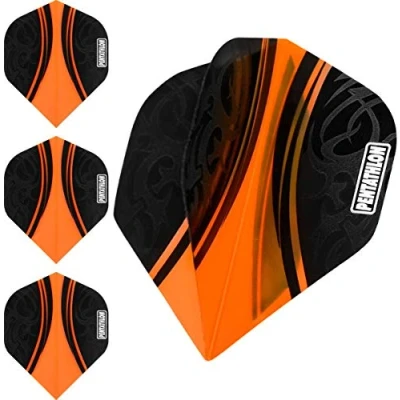 Afbeelding van ABC Darts Dart Flights Pentathlon Tribal oranje 10 sets
