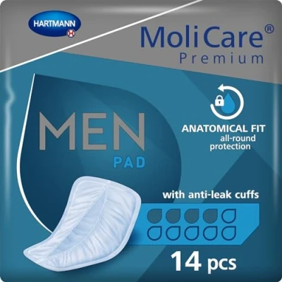 Afbeelding van Hartmann Molicare Premium Men Pads 4 druppels 12 pakken van 14 stuks