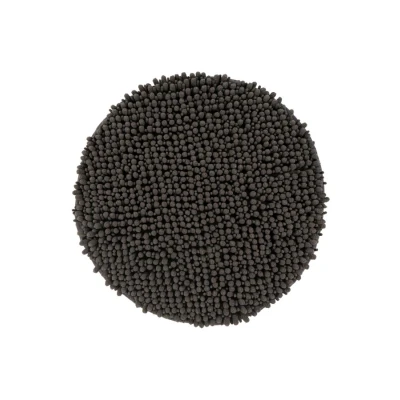Afbeelding van Fluffy Badmat Hoogpolig Soft Touch Antraciet 55 cm rond