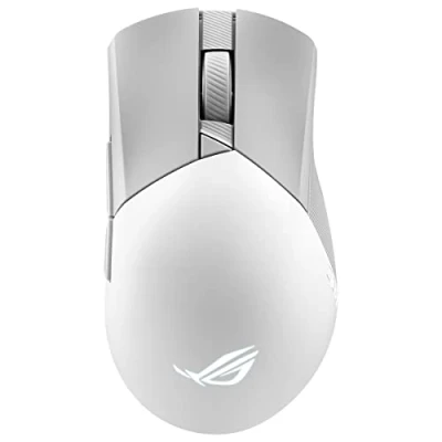 Image de ASUS ROG Gladius III Wireless AimPoint Souris pour droitiers optique 6 boutons sans fil, filaire USB, 2.4 GHz, Bluetooth 5.1 LE blanc clair de lune