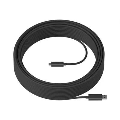 Image de Logitech Strong Câble USB type A (M) pour 24 pin C 3.2 45 m plenum, Active Optical Cable (AOC) Tap les équipes Microsoft Large, Petites salles