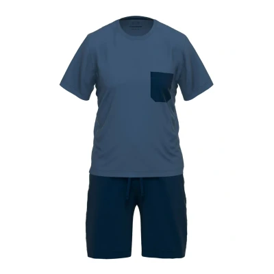 Afbeelding van CECEBA Bamboo Heren Pyjama korte broek Blauw