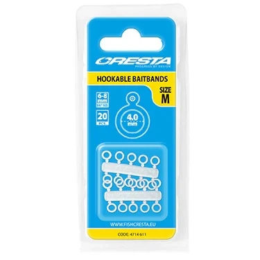 Afbeelding van Cresta Hookable Baitbands Maat : Medium (20 pcs)