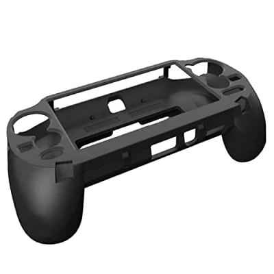 Afbeelding van MODJUEGO L2 R2 beschermhoes voor Sony PS Vita 1000 controller, zwart, antislip