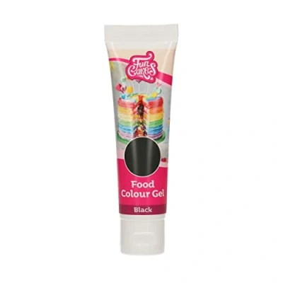Afbeelding van FunCakes Voedingskleurstof Gel Zwart 30g Kleurstof Hoog Geconcentreerd