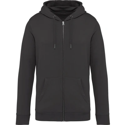 Afbeelding van Native Spirit Ecologische uniseks sweater met capuchon en rits NS402 Iron Grey