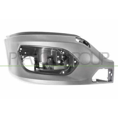 Afbeelding van PRASCO FT9511003 Bumper Rechts voor Met grondlaag Zwart IVECO: DAILY 6 , Pritsche/Fahrgestell