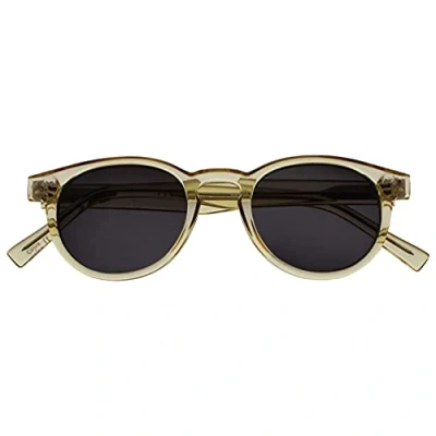 Afbeelding van OPULIZE Rox Super stijlvolle gouden transparante damesleesbril UV400 metalen scharnieren rond S89 9 +3,50