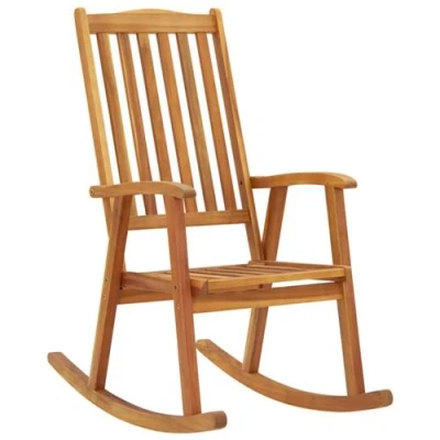 Image de vidaXL Chaise à bascule bois d&#039;acacia massif311844