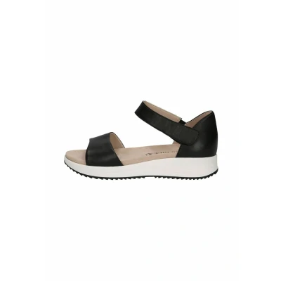 Afbeelding van Caprice Dames 9 28710 42 plateausandalen voor dames, Nappa zwart