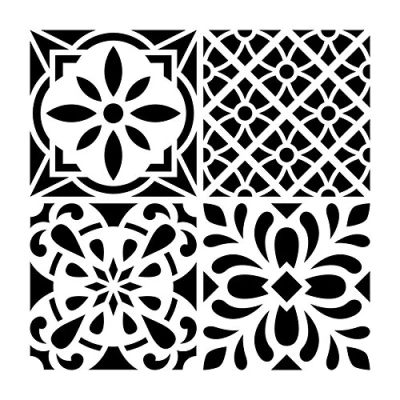 Afbeelding van Artemio 15030025 Cement Flower Sjabloon Home Deco , kunststof, meerkleurig, 30,5 x 0,2 35 cm