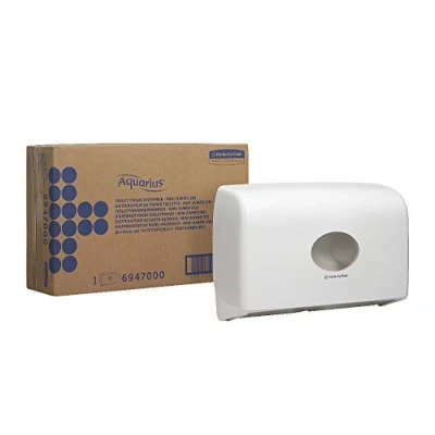Afbeelding van Kimberly Clark, Toiletpapierhouder, Toiletpapierdispenser KC AQUARIUS Toilet Tissue Double Dubbele dispenser voor Mini Jumbo