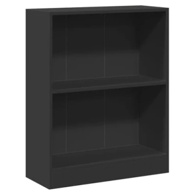 Afbeelding van vidaXL Boekenkast, zwart, 60 x 24 76 cm, bewerkt hout