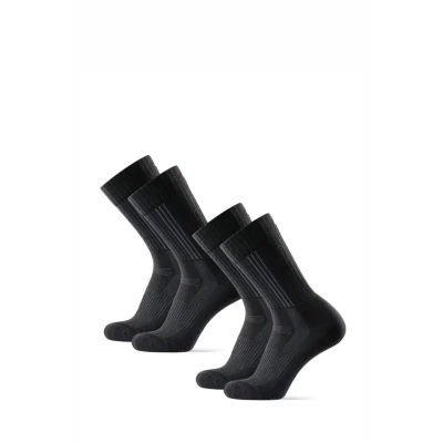 Afbeelding van Danish Endurance Premium Hiking 2 PACK Sportsokken, Heren, Maat: 43 47, Black