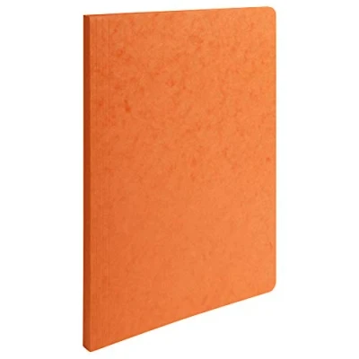 Image de Exacompta 11517H Lot de 50 Chemises à dos rainé 400 g/m² 24 x 32 cm pour A4 Orange