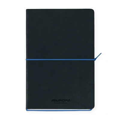 Afbeelding van Notitieboek Aurora Tesoro A5 192blz lijn 80gr blauw