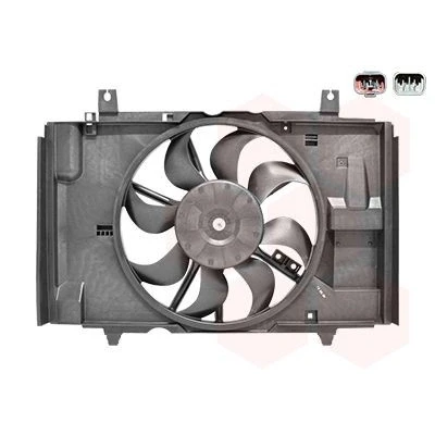 Afbeelding van VAN WEZEL 3380747 Radiator Ventilator Met ventilatorraamwerk elektromotor