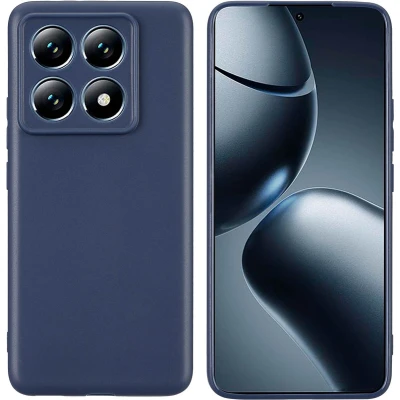 Afbeelding van imoshion Hoesje Geschikt voor Xiaomi 14T Pro Siliconen Color Backcover Donkerblauw