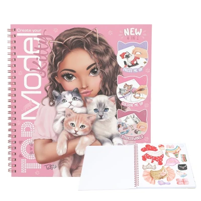 Afbeelding van Depesche Create your TOPModel Kitty kleurboek