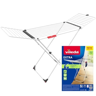 Afbeelding van Vileda Wasdroger, wit. Lengte van de droging: 20 m