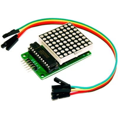 Afbeelding van AZDelivery MAX7219 8x8 1 Dot Matrix MCU LED Display Module compatibel met Arduino Inclusief E Book!