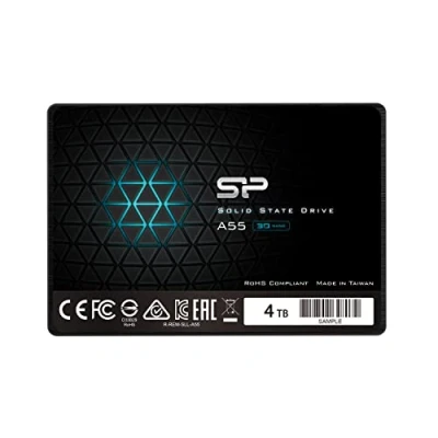 Afbeelding van Silicon Power 4TB SSD 3D NAND A55 SLC cache Performance Boost SATA III 2,5 inch 7 mm (0,28 inch) interne Solid State Drive (SP004TBSS3A55S25)