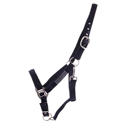 Afbeelding van QHP Halster Gevoerd maat X Full black