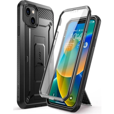 Afbeelding van Supcase Unicorn Beetle Belt Clip hoesje voor iPhone 13 en 14 zwart