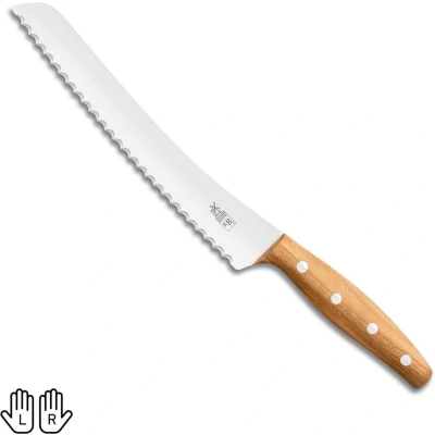 Afbeelding van Robert Herder KB2 Broodmes RVS Gekarteld Lemmet 22.5 cm Heft Abrikooshout