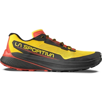 Afbeelding van La Sportiva Prodigio Trail hardloopschoenen, Heren, Maat: 42.5, Yellow/black Kunststof/ textiel