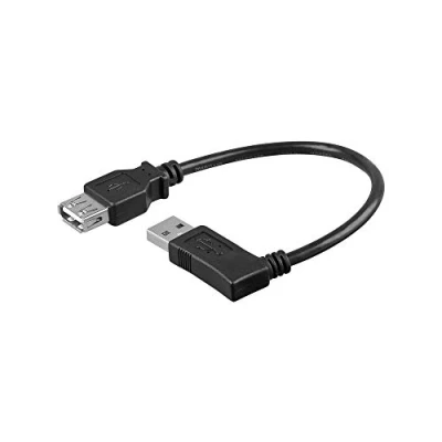 Afbeelding van 0.15 m USB 2.0 verlengkabel haaks