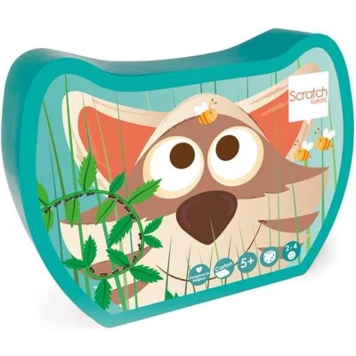 Afbeelding van Scratch Kaartspel Raccoon Junior 14 X 10 Cm Karton Blauw
