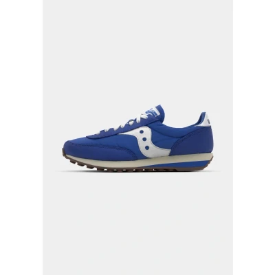 Afbeelding van Saucony Trainer 80 Unisex Sneakers laag, Maat: 46.5, Royal/white Leer en textiel