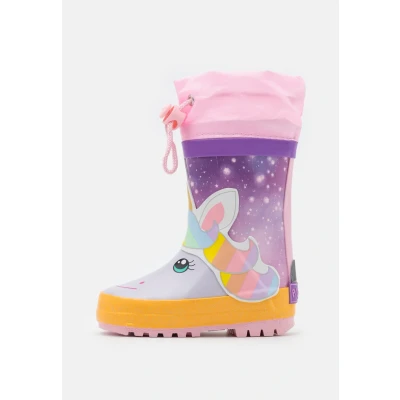 Afbeelding van Playshoes Einhorn Regenlaarzen voor kinderen, Maat: 31, Rosa Kunststof