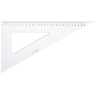 Image de Equerre graduée 60 2 bords anti taches 30 cm graph it
