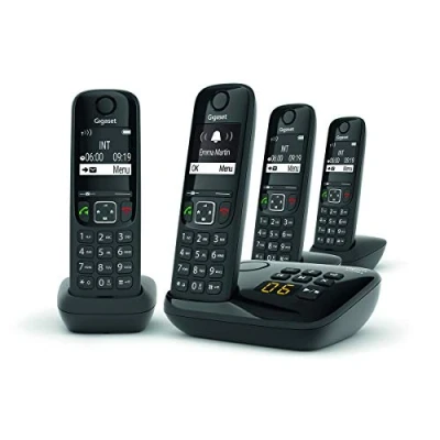 Image de Téléphone sans fil Gigaset AS690A Quattro Noir